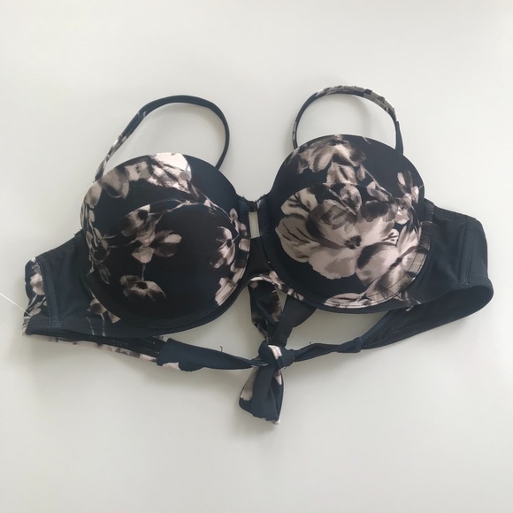 Rachel Roy underwire floral bandeau bikini top - Picture 2 of 3